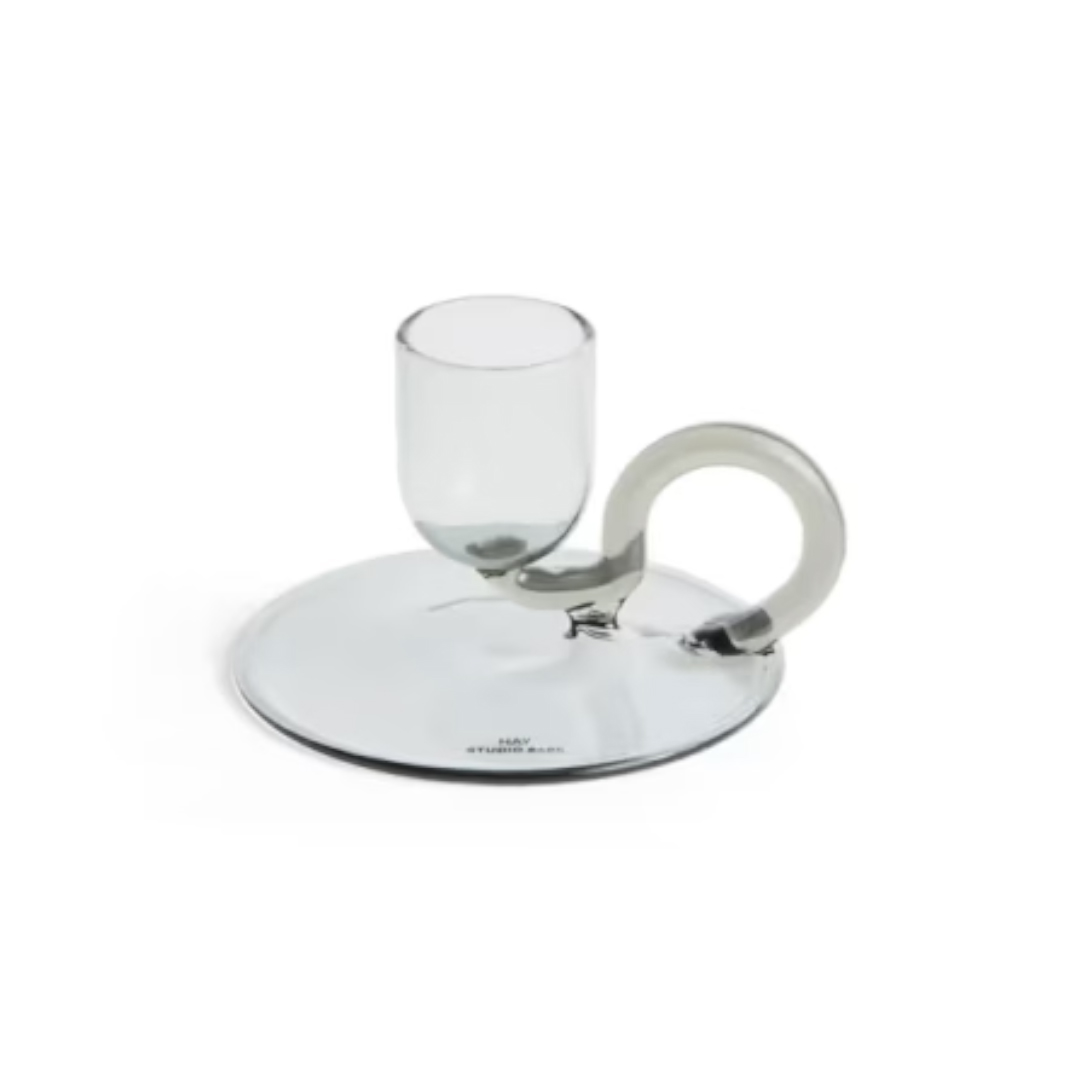 HAY – Tiny Candleholder, Curved, Grey